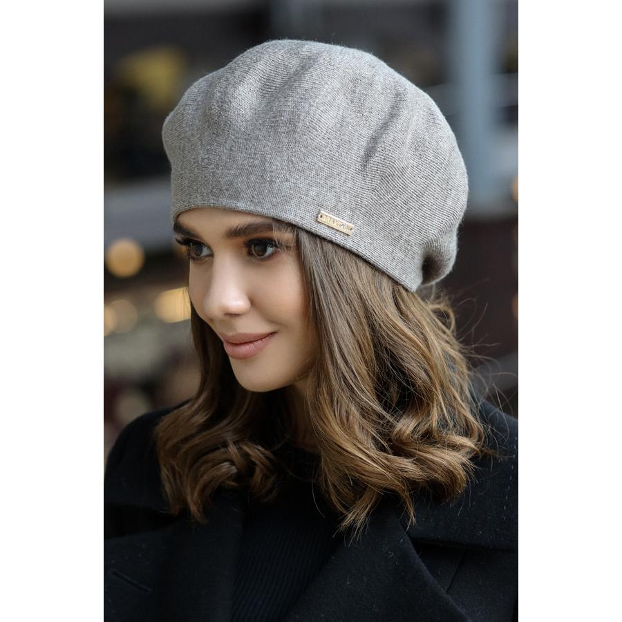 Берет  жіночий напіввовняний Карнелія Braxton 6018 one size Темна кава