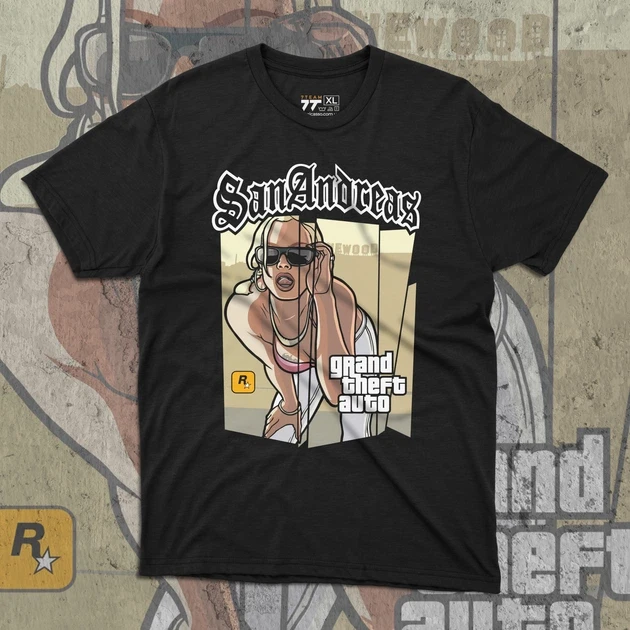 Футболка мужская с принтом GTA San Andreas #1 р. 48 (Anime0883)