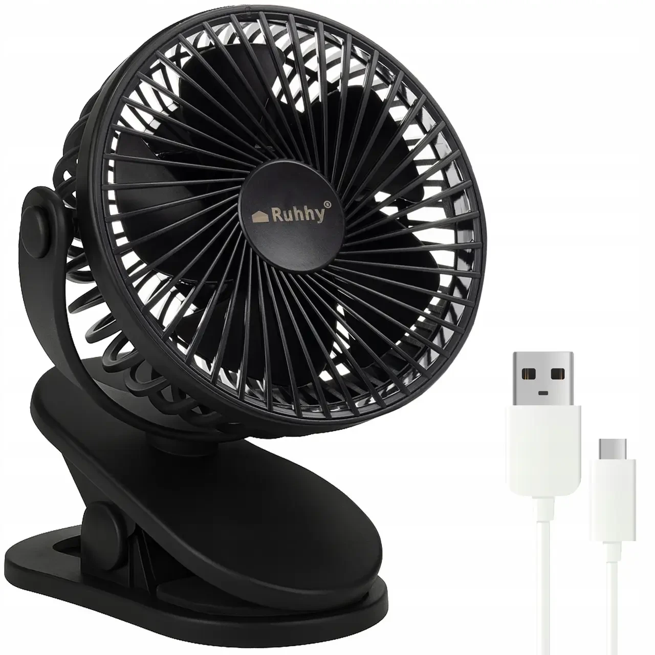 Вентилятор бездротовий із кліпсою Ruhhy 25567 USB-C 2 режими акумуляторний (25567)