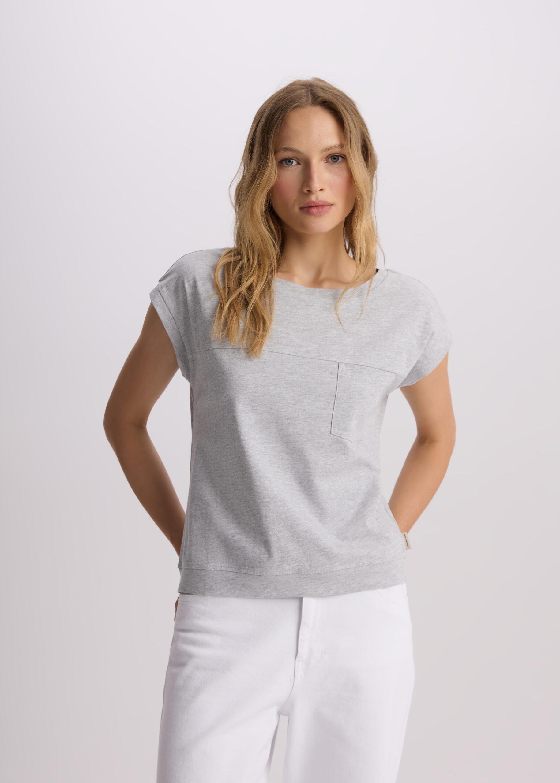 Футболка женская Diverse LUGGIACO XS Светло-серый меланж (5905384128942)