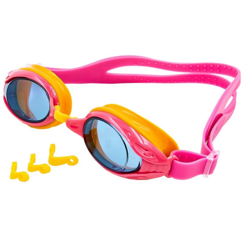 Очки для плавания SEALS 3825 Розовый с желтым (DR010982)