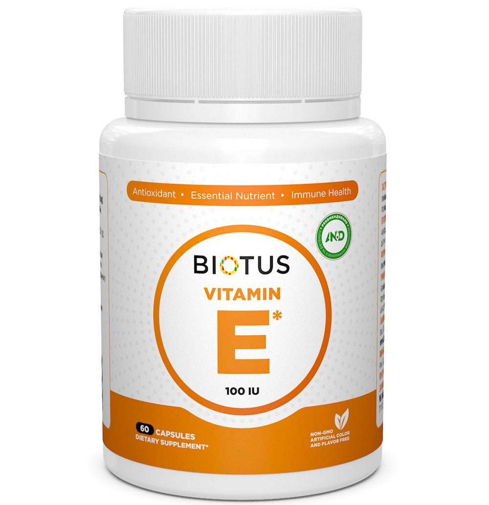 Вітамін E Biotus Vitamin Е 100 МЕ 60 Caps BIO-530579