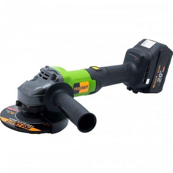 Болгарка аккумуляторная ProCraft PGA-20 платформа 20 В без аккумулятора и зарядного (030227)