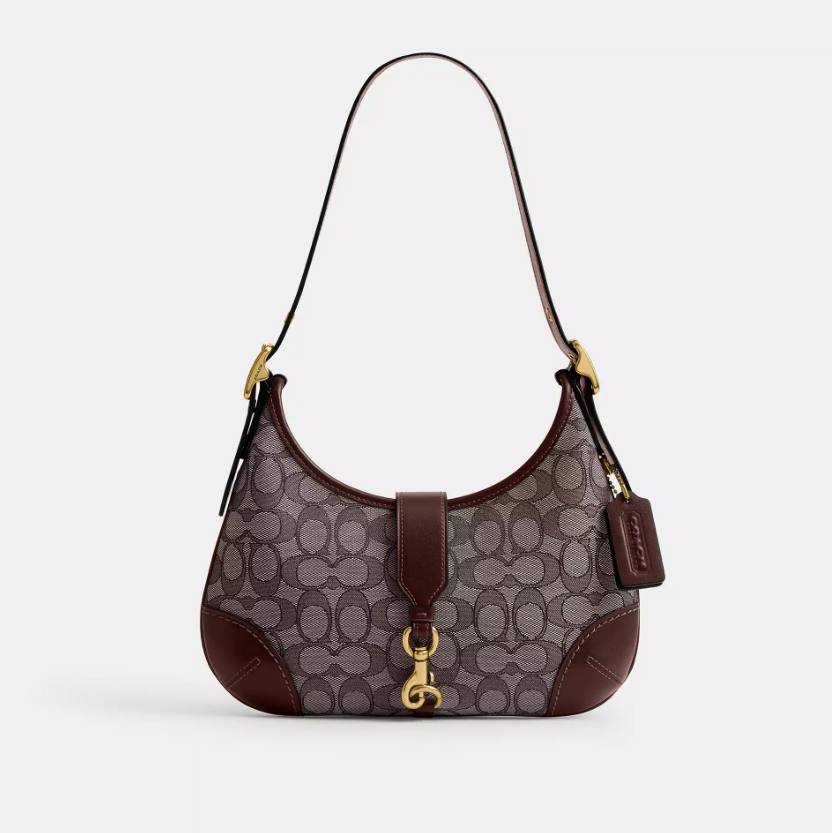 Женская сумка-хобо Coach Hamptons Hobo Bag Brass/Oak Maple Женская сумка-хобо Coach Hamptons Hobo Bag Brass/Oak Maple