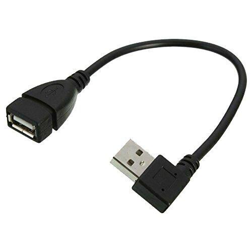 Кабель угловой SUNROZ USB Male-USB Female 21 см (A48410)