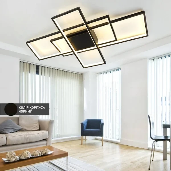 Люстра LED 123 Вт Smart Черный - фото 5 Люстра LED 123 Вт Smart Черный - фото 5