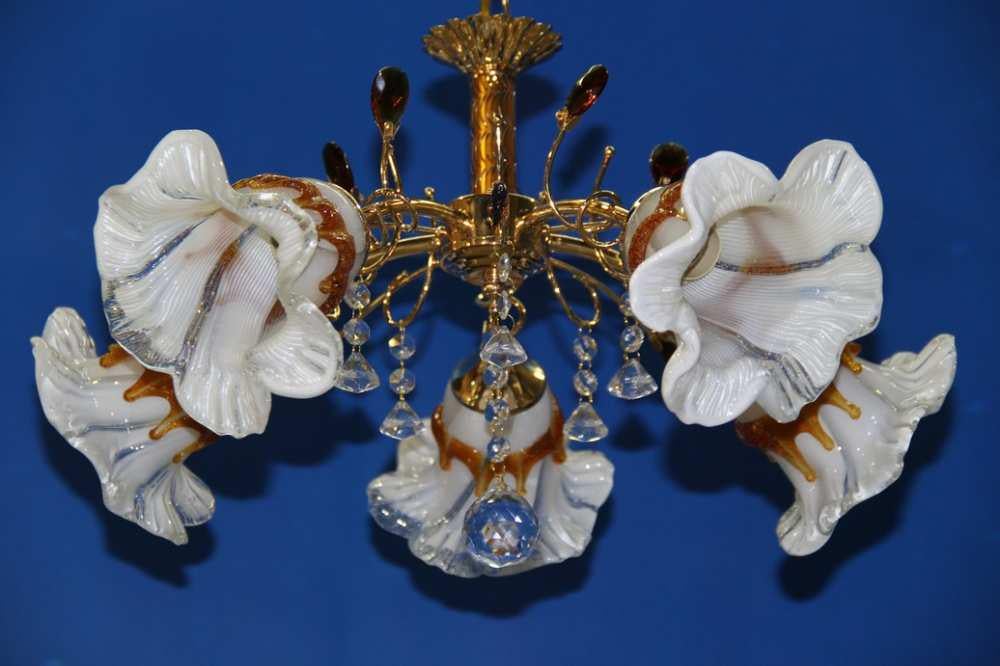 Люстра з плафонами Ray L9465/5 FGD+MIX Коричневий (IR006177)