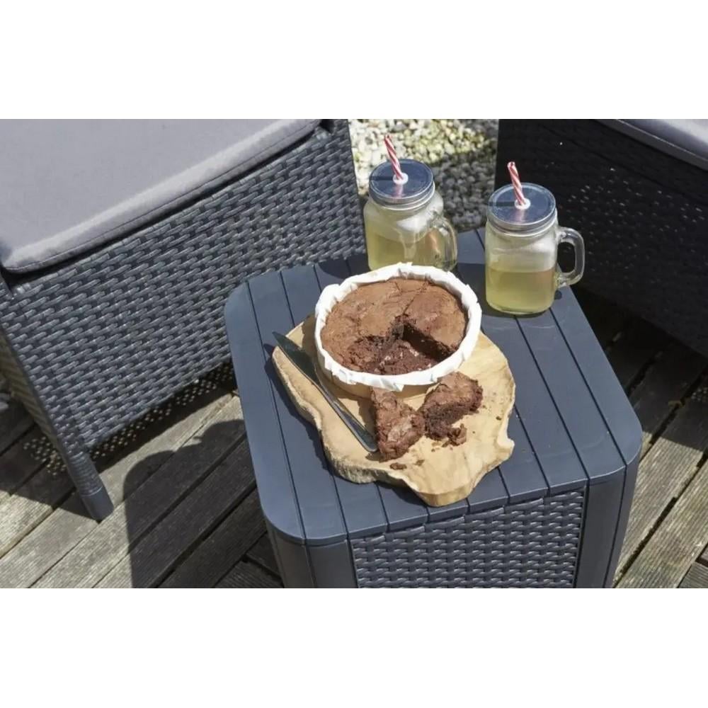 Стол-ящик садовый Keter Luzon Plus Графитовый (241664) - фото 7