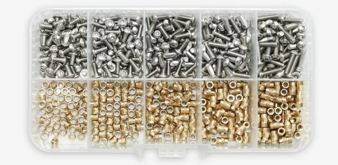 Комплект термогайки и винты для печати 3D PLA/ABS Spec М2,5 мм 600 шт. (SP-16625600) - фото 9