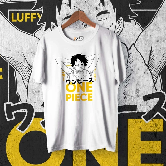 Футболка чоловіча з принтом Ван Піс Luffy White 2 р. 48 (Anime0194) Футболка чоловіча з принтом Ван Піс Luffy White 2 р. 48 (Anime0194)
