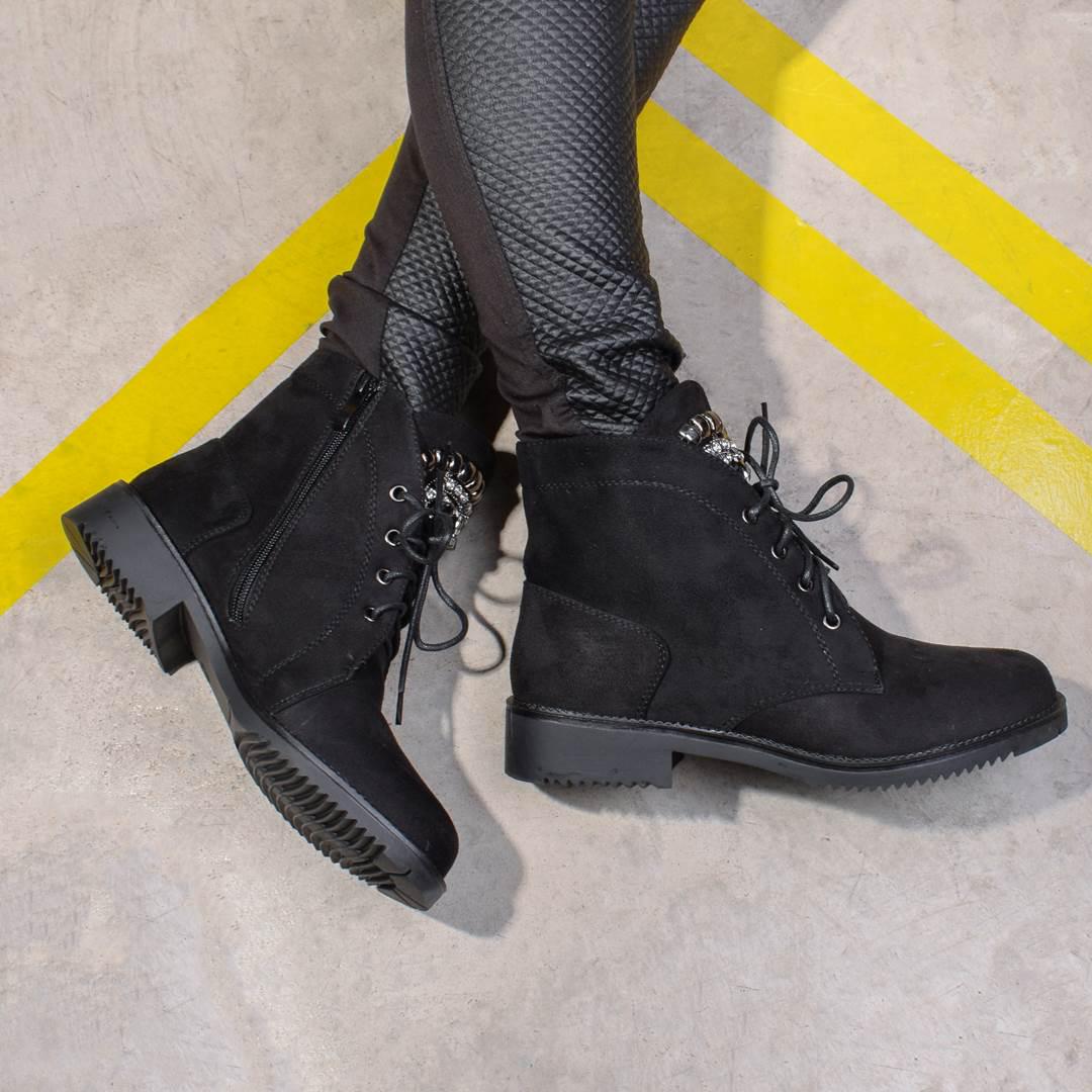 Ботинки женские демисезонные с брошью 326359 р. 36 23 см