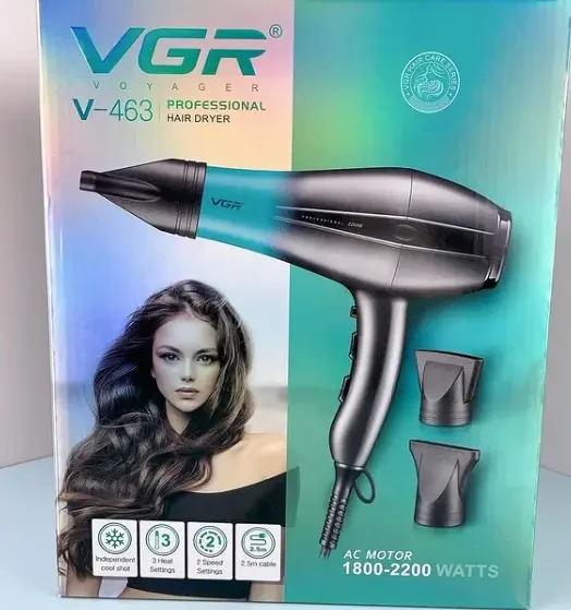 Фен для волосся VGR V-463 з двома насадками та холодним обдуванням (9101) - фото 7