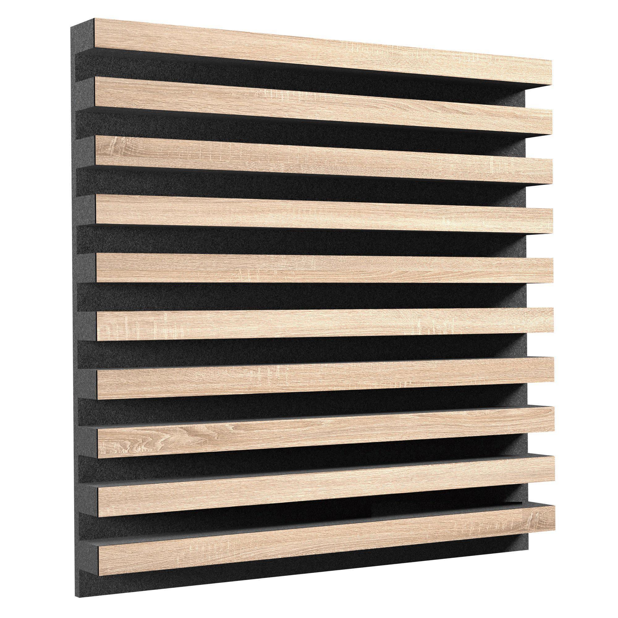 Акустическая панель Ecosound Comb Lt-Sonoma 50х50 см 53 мм Латте (1278)