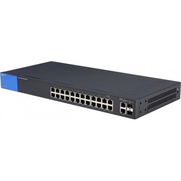 Коммутатор Linksys Business 16-Port Gigabit Smart Managed Switch + 2x Gigabit SFP/RJ45 Combo Ports (LGS318) - фото 1