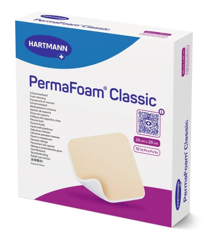 Повязка губчатая PermaFoam Classic 20х20 см Повязка губчатая PermaFoam Classic 20х20 см