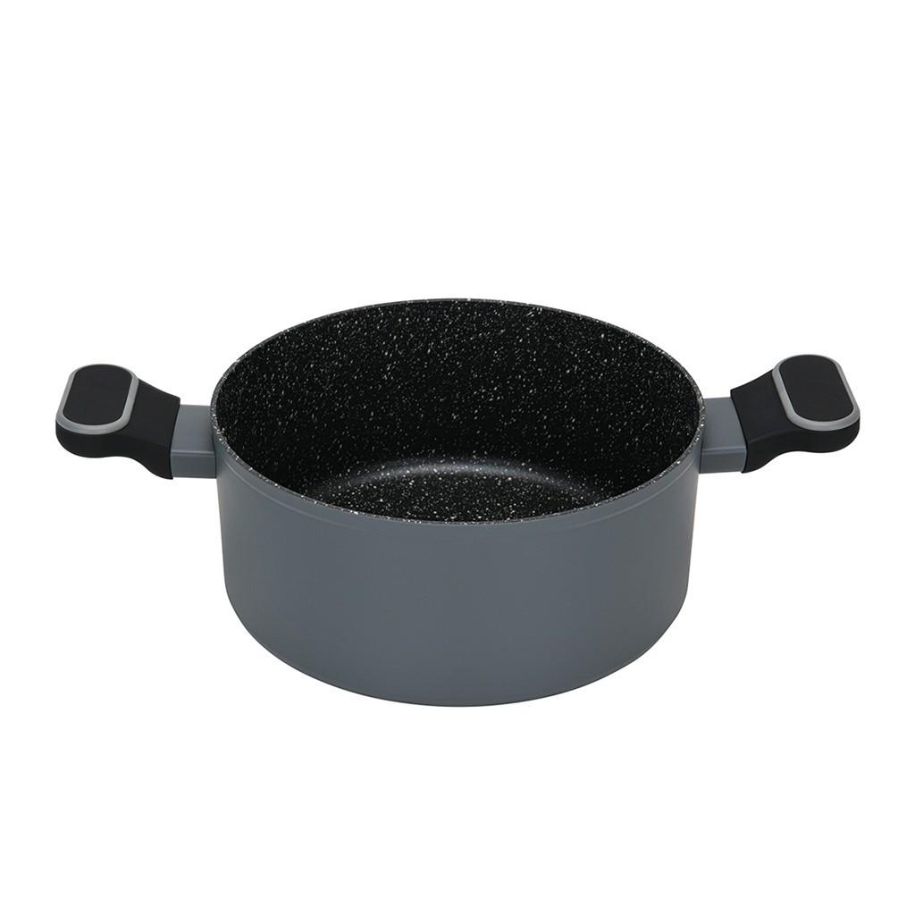 Кастрюля Fissman Laura с антипригарным покрытием Touch Stone и стеклянной крышкой 24х11 см 4,65 л (14477) - фото 3