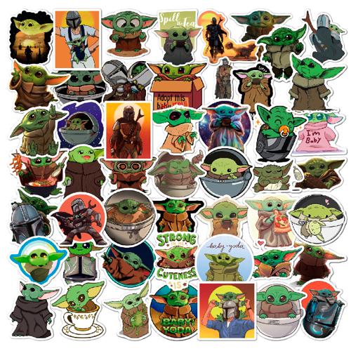 Набір наклейок Йода Yoda 50 шт. (3192)