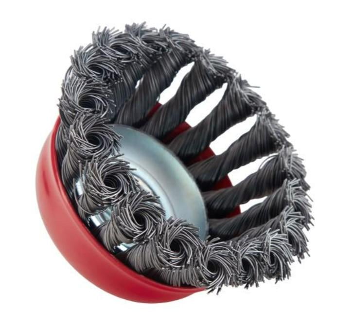 Щітка торцева пучки витого дроту 90 мм (М14х2)