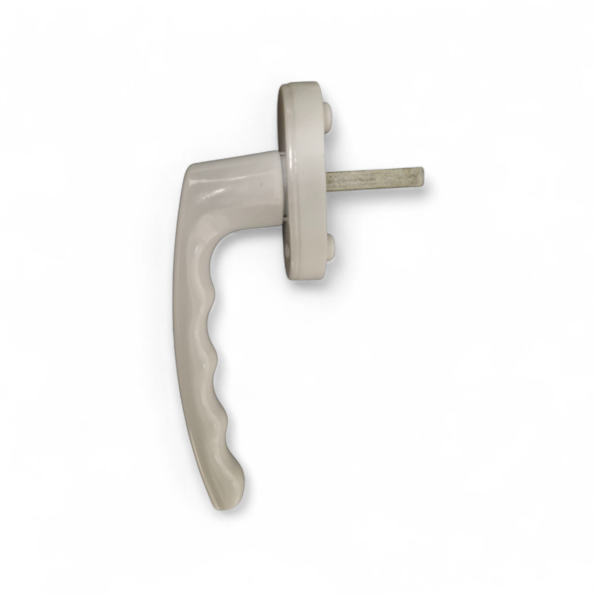 Ручка для окна VORNE RAL 9017 8-позиционная алюминиевая 35 мм Белый (T.0203.0107)