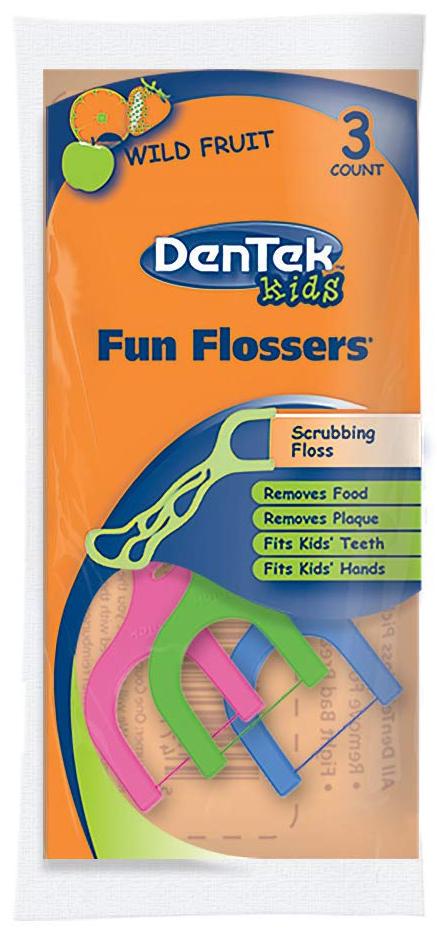 Флоссы детские с держателями DenTek 3 шт. (7032)