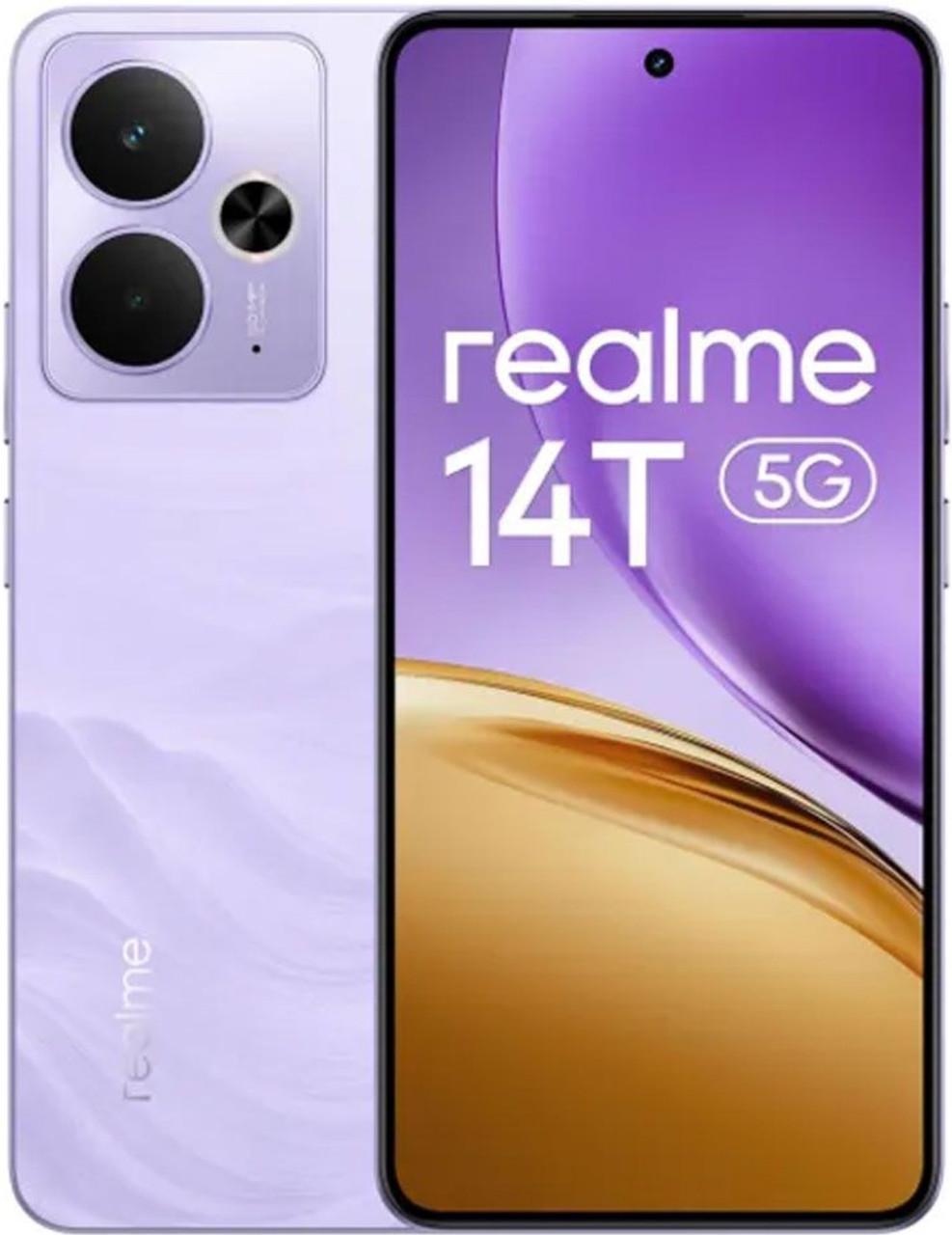 Смартфон Realme 14T 5G 8/256 Гб Global Version Lightning Purple (2705488709) Смартфон Realme 14T 5G 8/256 Гб Global Version Lightning Purple (2705488709)