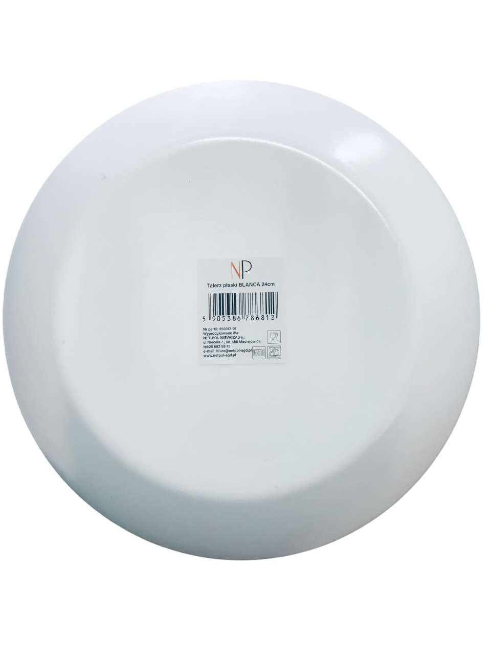 Тарілка BLANCA 24 см Білий - фото 2 Тарілка BLANCA 24 см Білий - фото 2