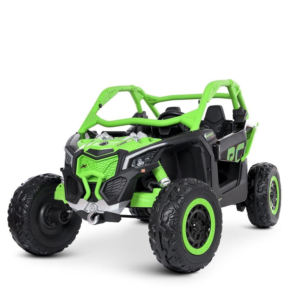 Детский электромобиль двухместный Bambi багги M 4920EBLR Зеленый