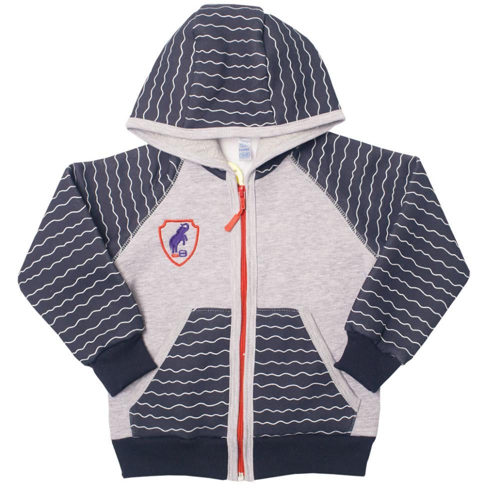 Кофта детская для мальчика Gabbi KR-07-18 Гонки на змейке 86 см Темно синий (11329)