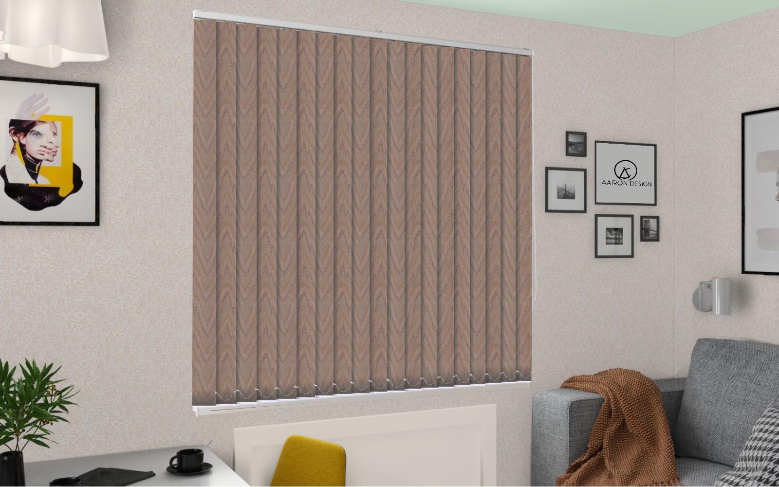 Жалюзи вертикальные Mountain T 174х140 см Bronze - фото 2