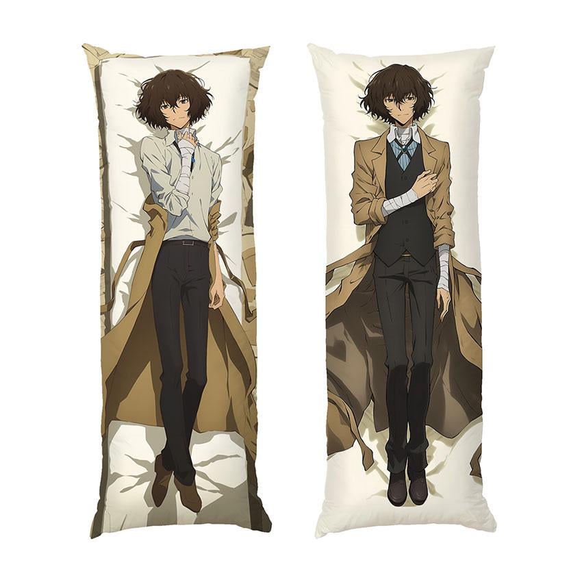 Подушка дакимакура Dazai Bungo Stray Dogs габардин 70х30 см