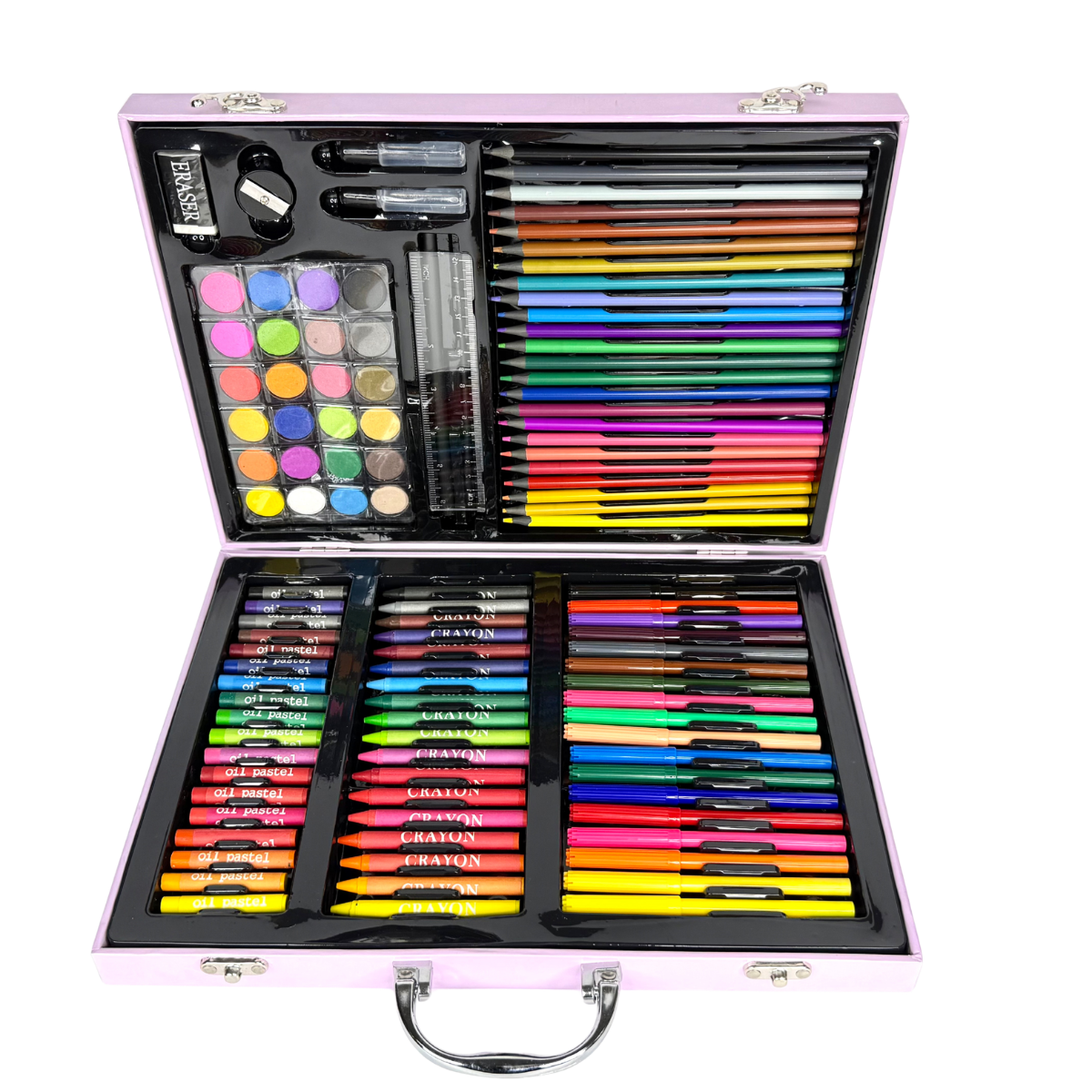 Набор для рисования Единорог 128 предметов в кейсе художественный комплект для творчества Розовый (ML-16926-Pink) Набор для рисования Единорог 128 предметов в кейсе художественный комплект для творчества Розовый (ML-16926-Pink)