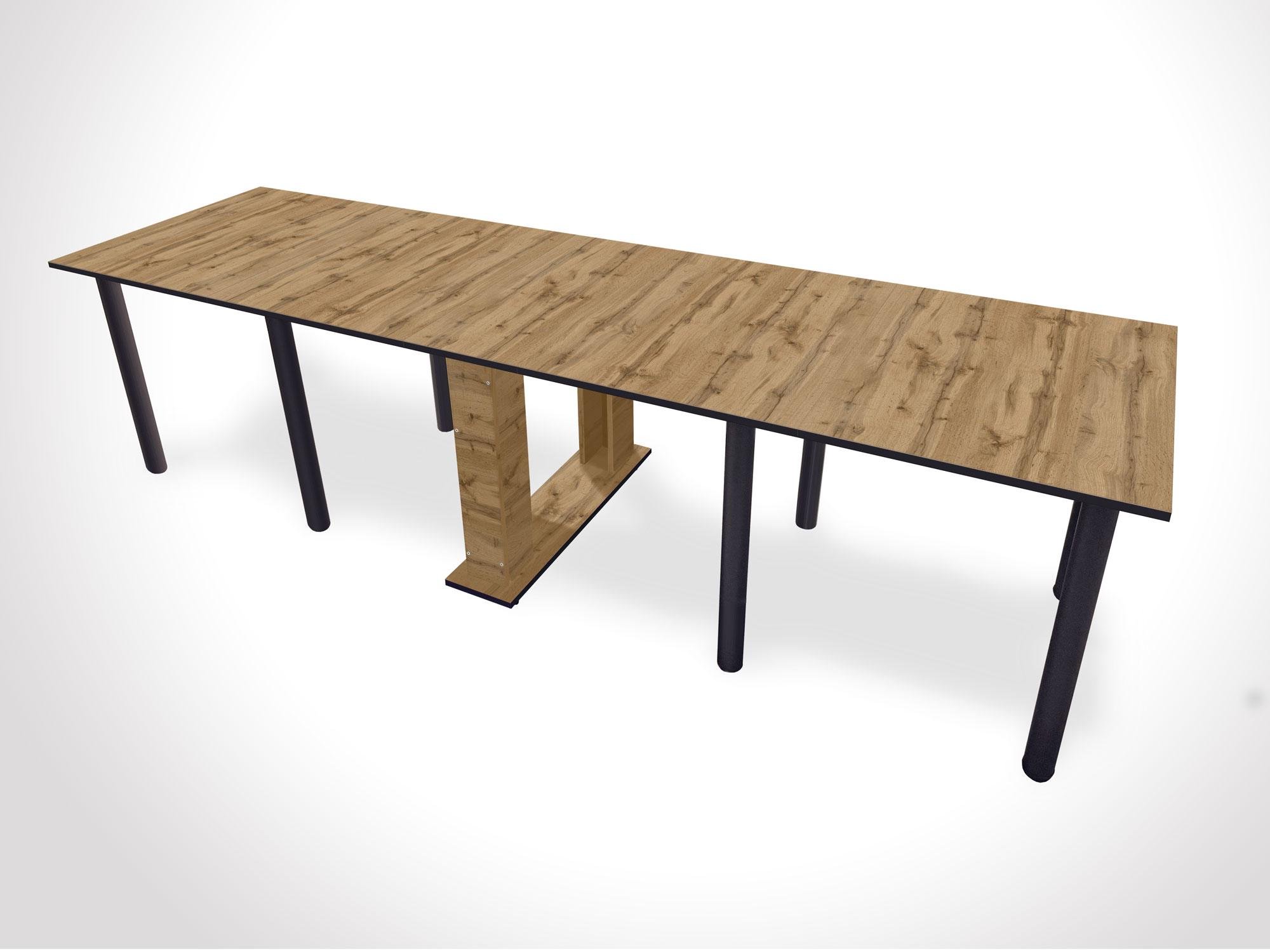 Стол обеденный раскладной Лонг Дуб аппалачи