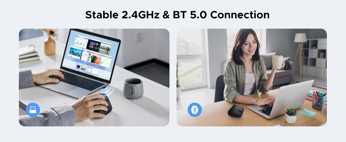 Компьютерная мышка беспроводная UGREEN M571P Black (65042) - фото 8 Компьютерная мышка беспроводная UGREEN M571P Black (65042) - фото 8