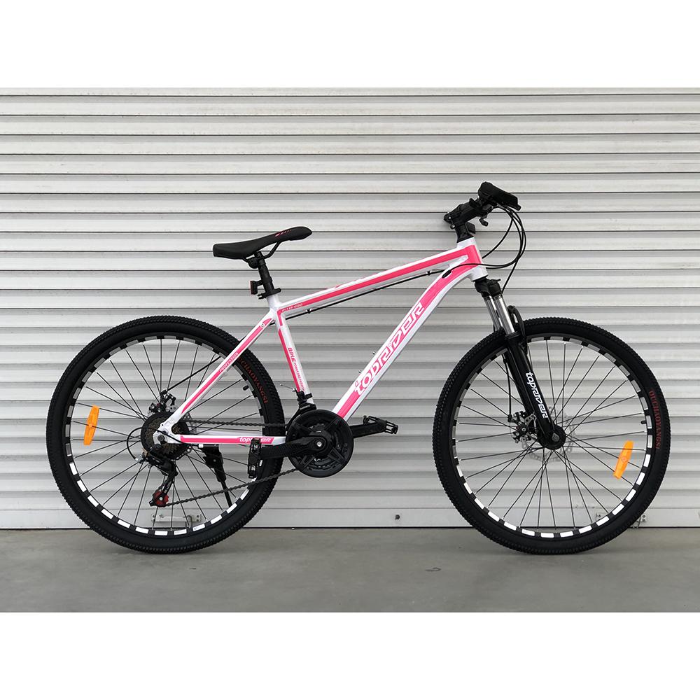 Велосипед Toprider MTB Profi 2021 26" Бело-розовый (wb111)