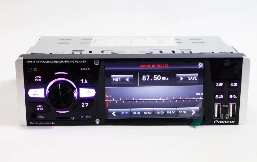 Автомагнитола 1DIN 4052AI ISO 4,1" DIVX/MP3/USB/SD/Bluetooth (17517)