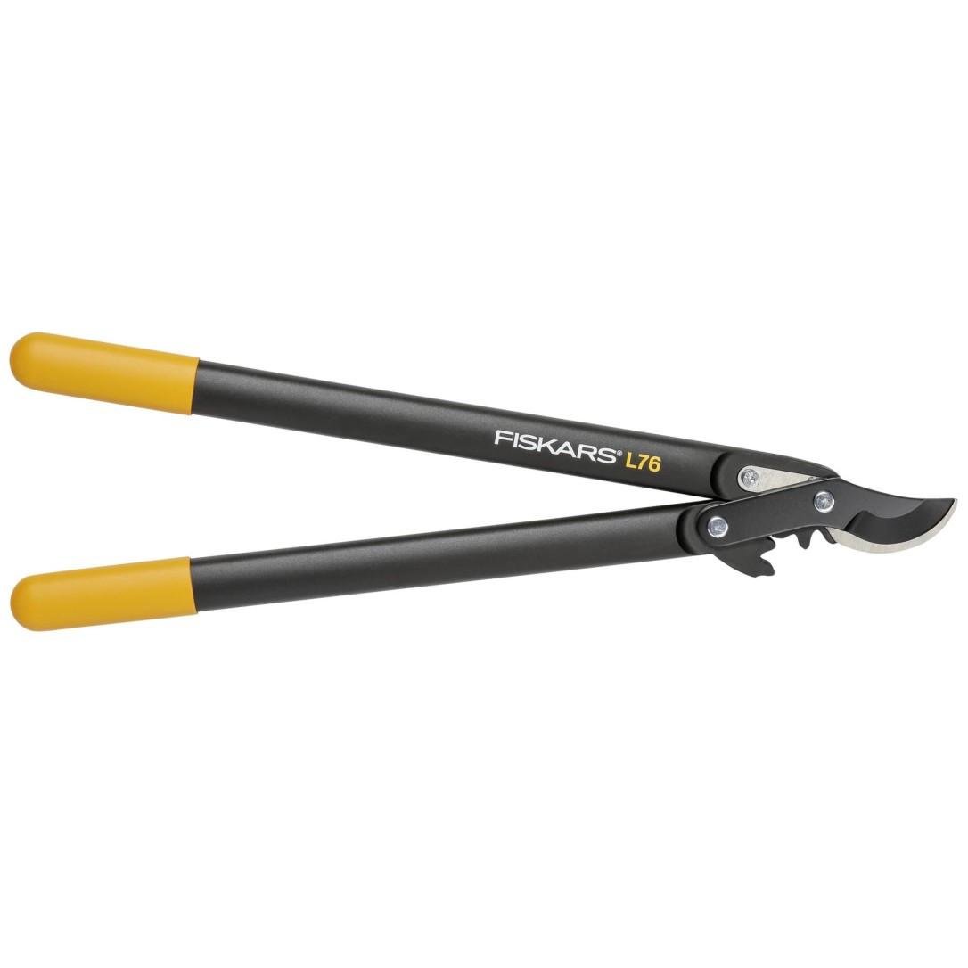 Сучкорез плоскостной Fiskars PowerGear M L76 112300 диаметр резки 28 мм Черный с оранжевым (1830483981)