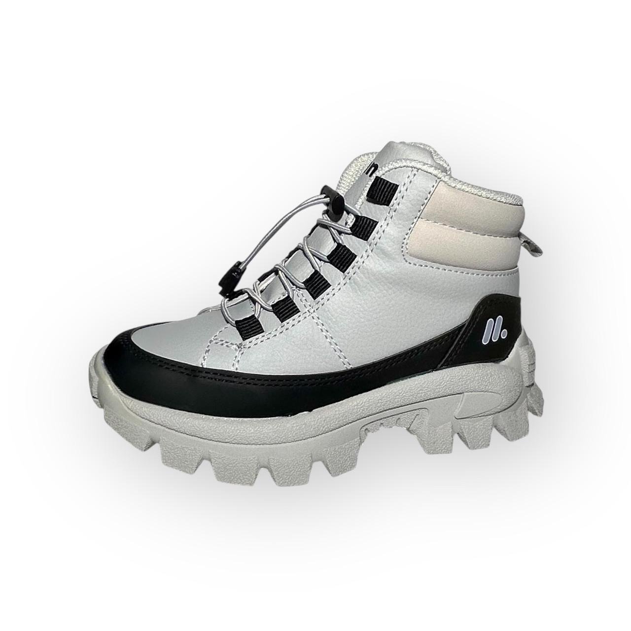 Ботинки детские демисезонные Minican для девочки р. 34/21 см Серый (0001)