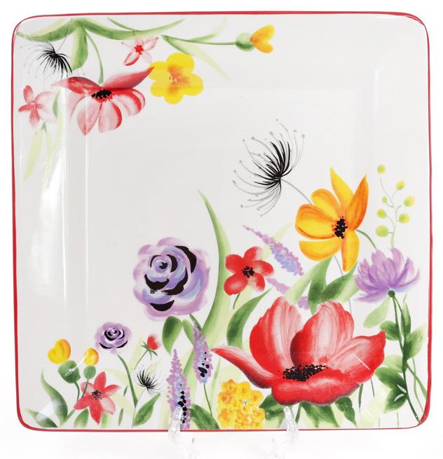 Блюдо керамическое Акварель 27х27 см (32311206) Блюдо керамическое Акварель 27х27 см (32311206)