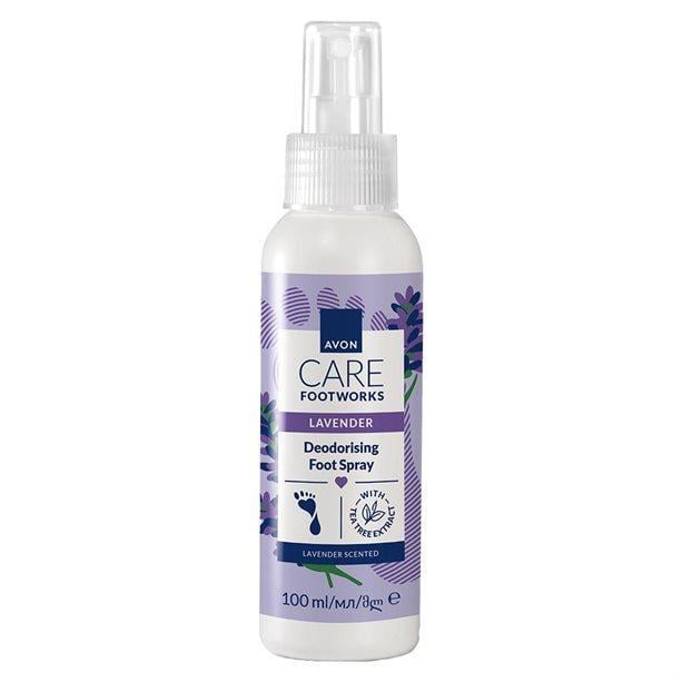 Спрей для ног Avon Care Footworks с ароматом лаванды дезодорирующий 100 мл (2793501761)