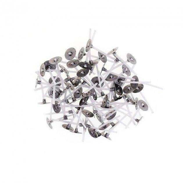 Гніт вощений для свічок 2.6см набір 100 штук з тримачем