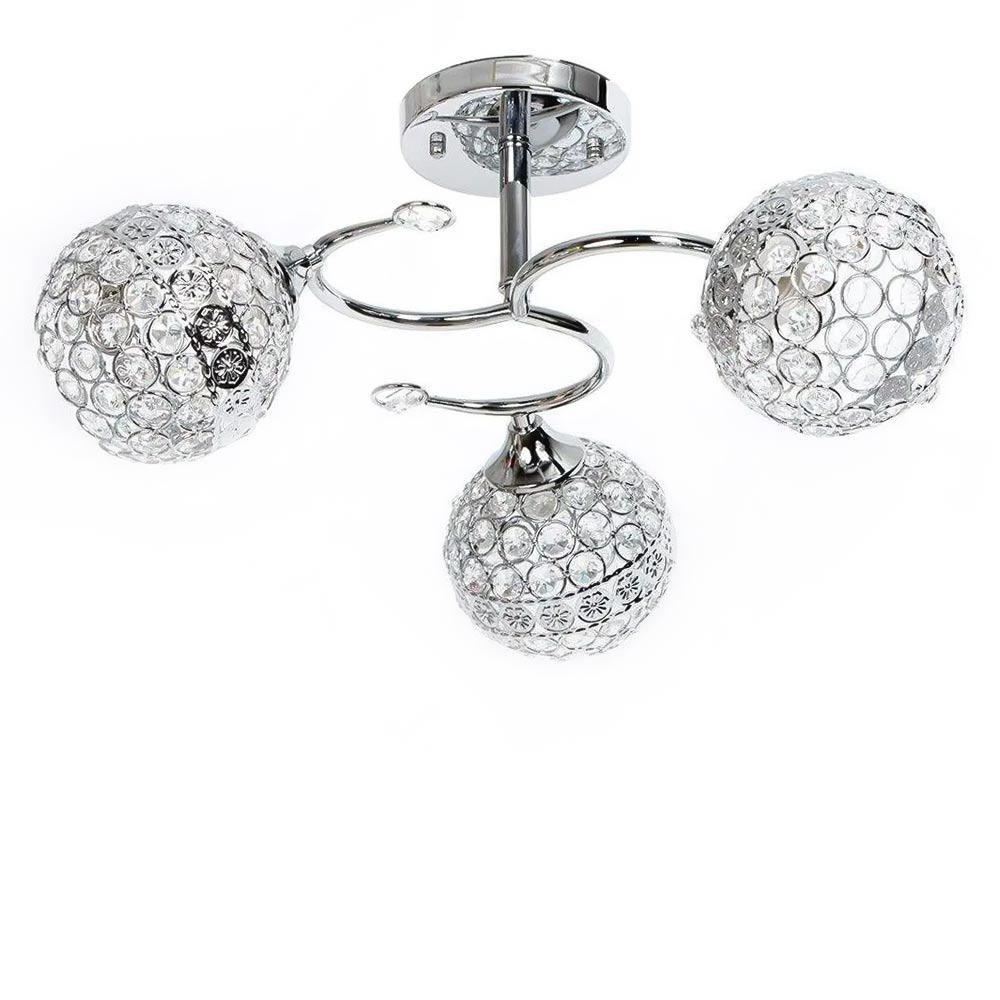 Люстра потолочная Light House SR-19151/3 CR E27 430х240 мм Хром