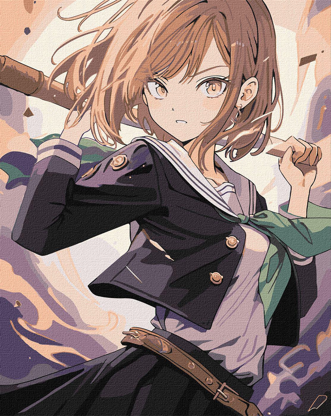 Картина по номерам Идейка Бесстрашная девушка 40x50 см (KHO8391)