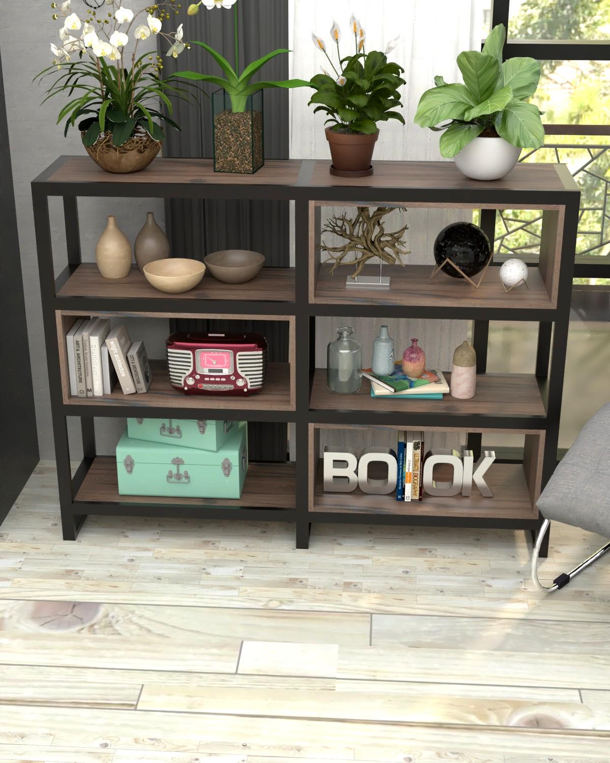 Стеллаж двухсторонний EcoLoft Меран DSP-1460-8 Ливорно (34713168)