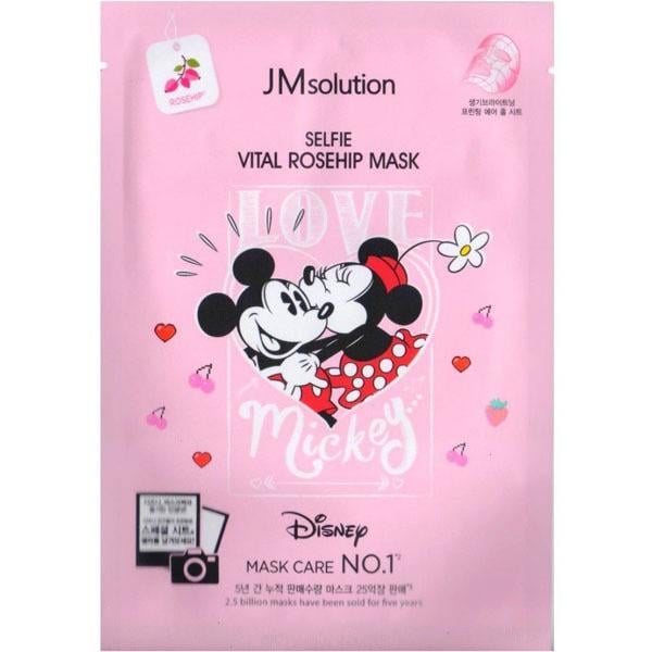 Маска тканевая для лица увлажняющая JM Solution Disney Collection Selfie Barrier Rose Of с розой иерихона (11827614)