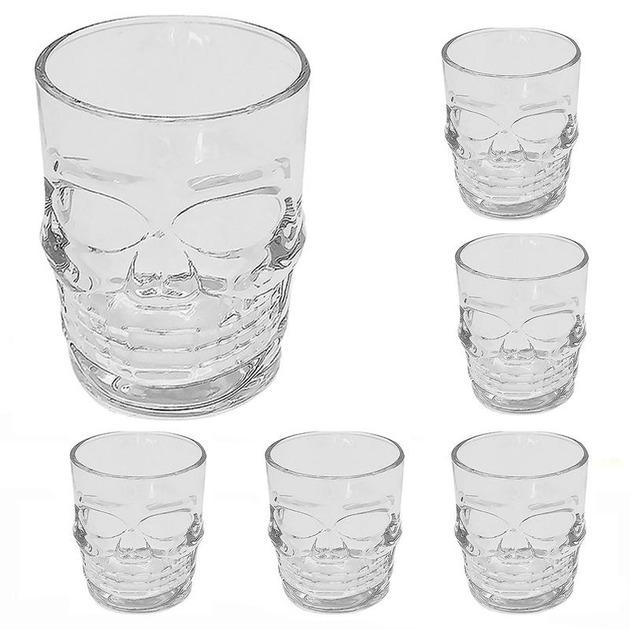 Набор стаканов R29803-White Череп 6 шт. 300 мл - фото 2 Набор стаканов R29803-White Череп 6 шт. 300 мл - фото 2