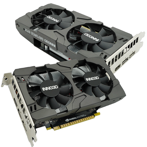 Видеокарта Inno3D GeForce GTX1630 Twin X2 OC 4 Гб GDDR6 64 bit PCI Express (N16302-04D6X-1177VA25) - фото 2