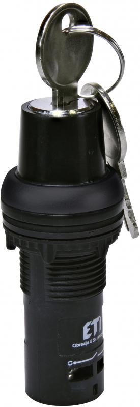 Перемикач I-O-II ETI ECK3-N30-20 2NO 22 мм 3 фіксованих положення з ключем Чорний (4771648)