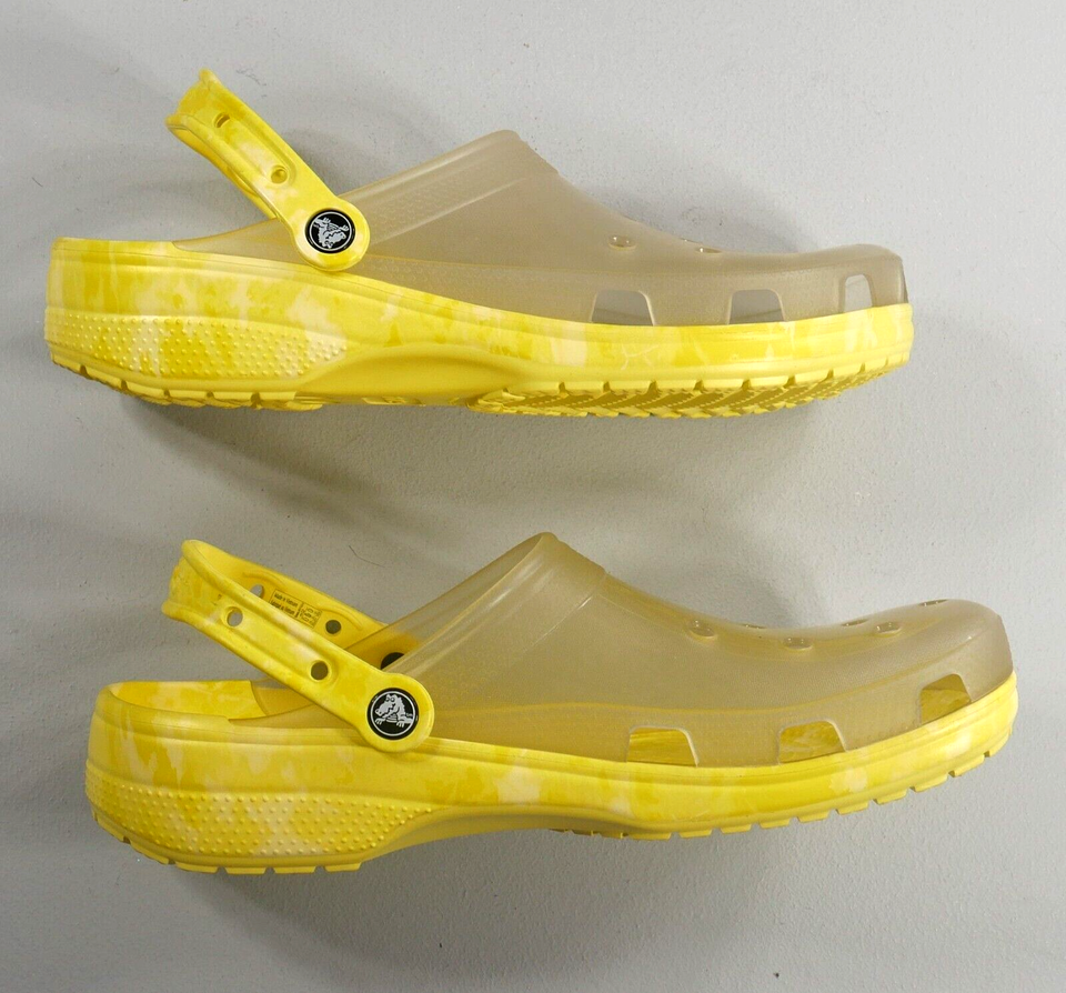 Сабо жіночі Crocs Classic Translucent Bleach Dye Clog Banana р. 37-38 Жовтий (14232) - фото 9 Сабо жіночі Crocs Classic Translucent Bleach Dye Clog Banana р. 37-38 Жовтий (14232) - фото 9