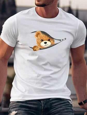 Футболка мужская с принтом Pin-000-769 повседневная XL Белый (2664093736)