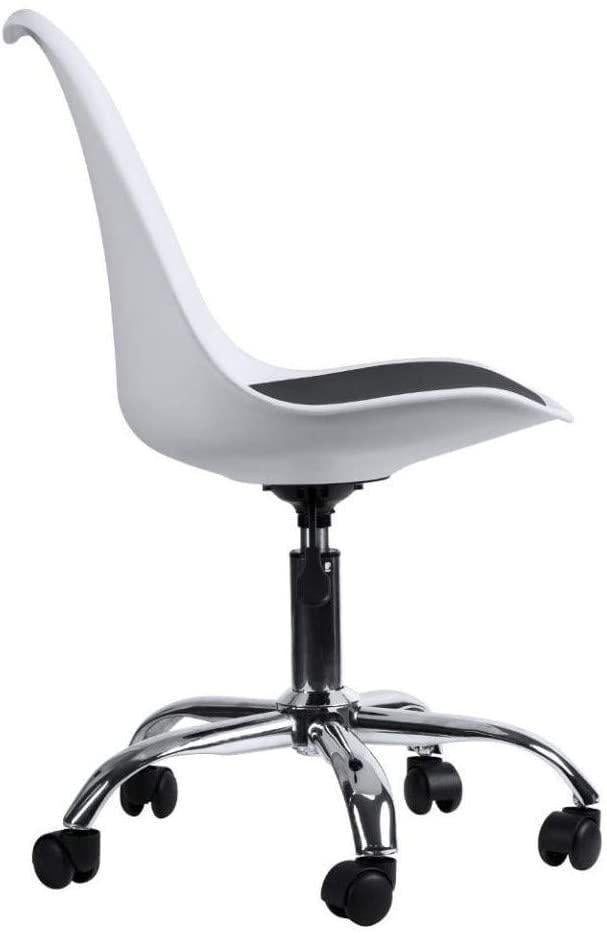 Крісло офісне комп'ютерне Bonro B-487 на колесах Білий/Чорний (3534) - фото 5 Крісло офісне комп'ютерне Bonro B-487 на колесах Білий/Чорний (3534) - фото 5